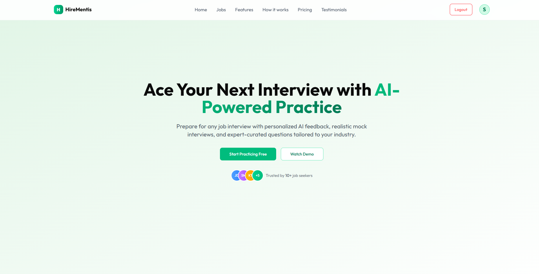 HireMentis product preview